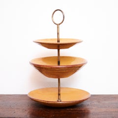 Traditional Spanish Ceramic Fruit Bowl in Three Levels, circa 1950