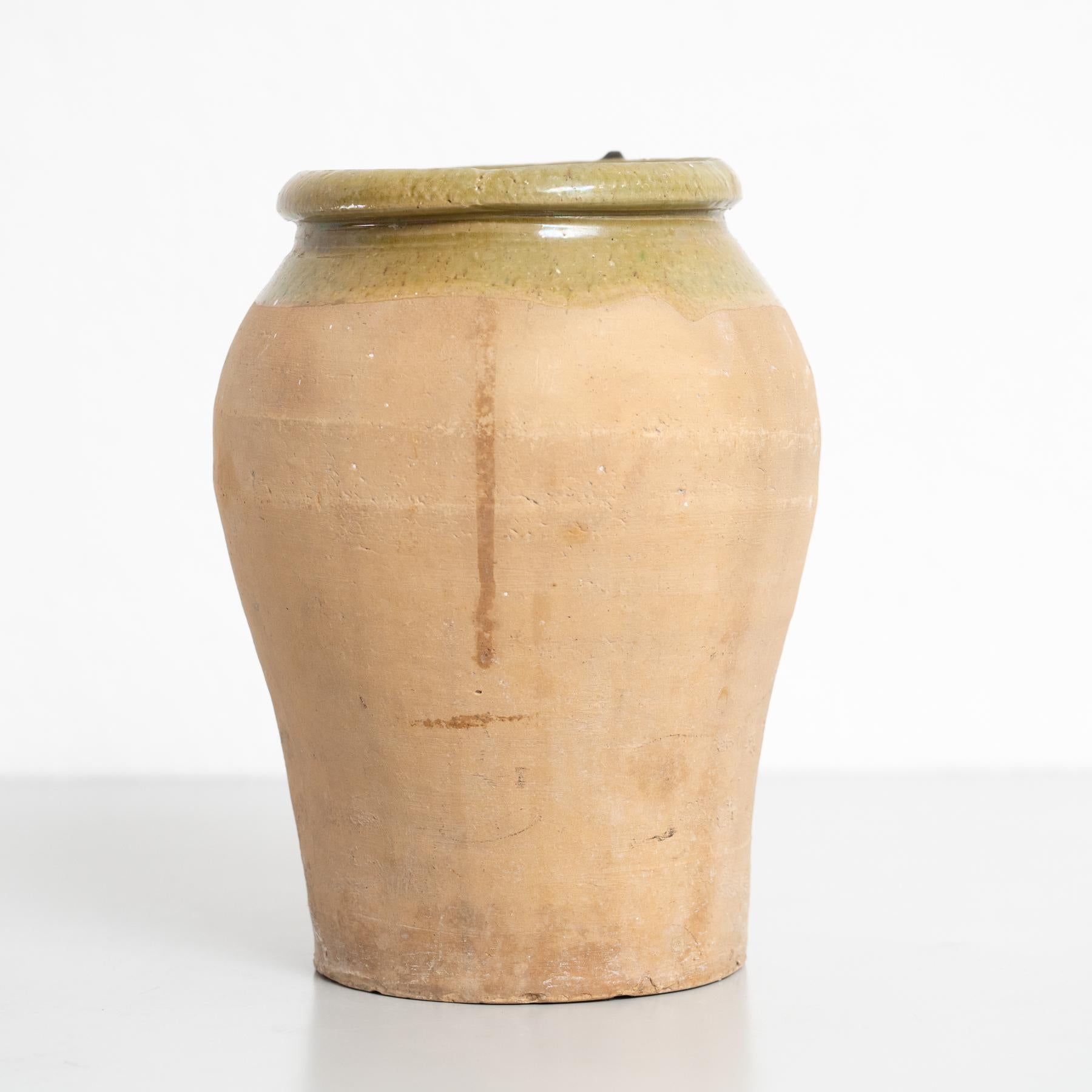 Rustikale spanische Keramikvase, um 1960 im Angebot 5
