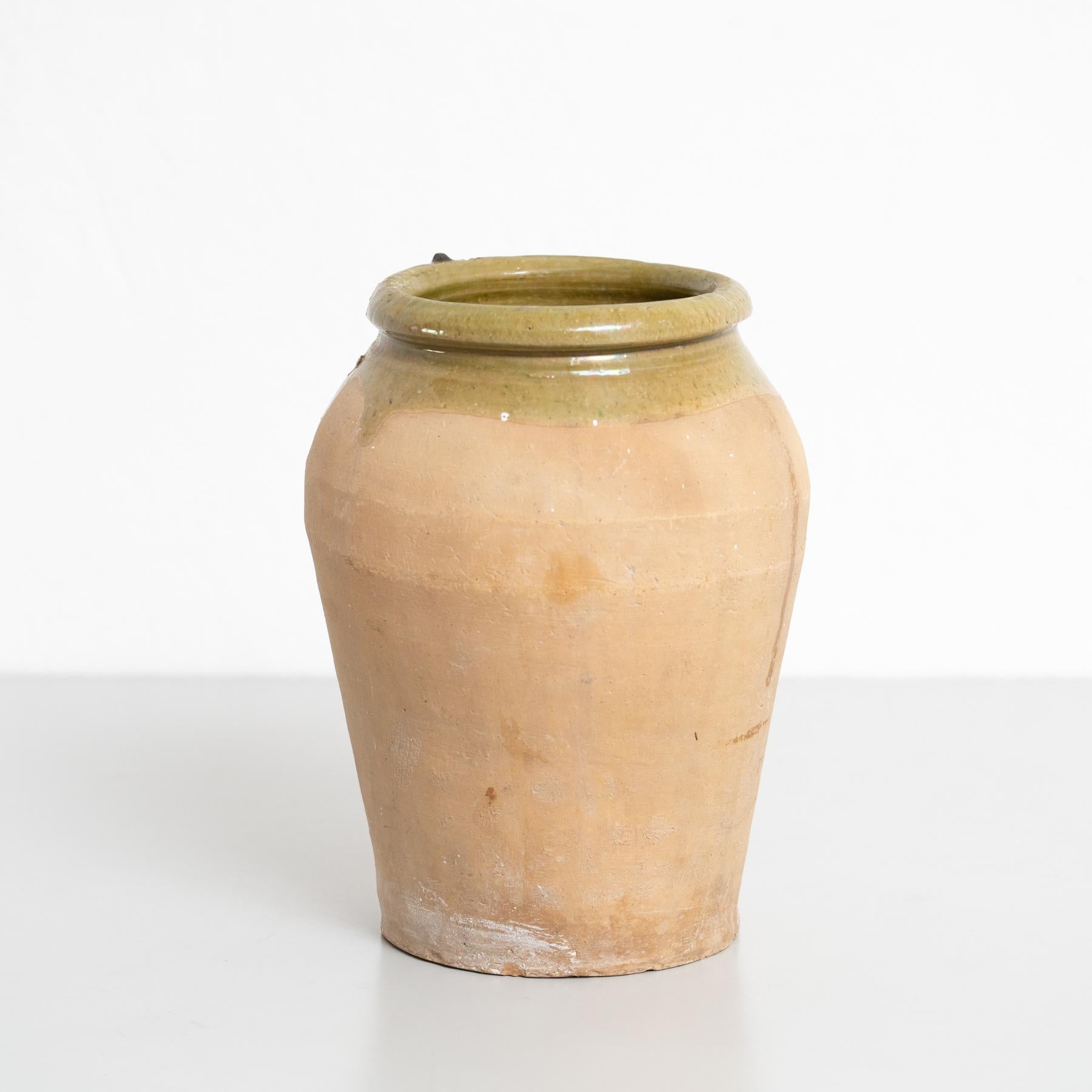 Rustikale spanische Keramikvase, um 1960 im Zustand „Gut“ im Angebot in Barcelona, ES