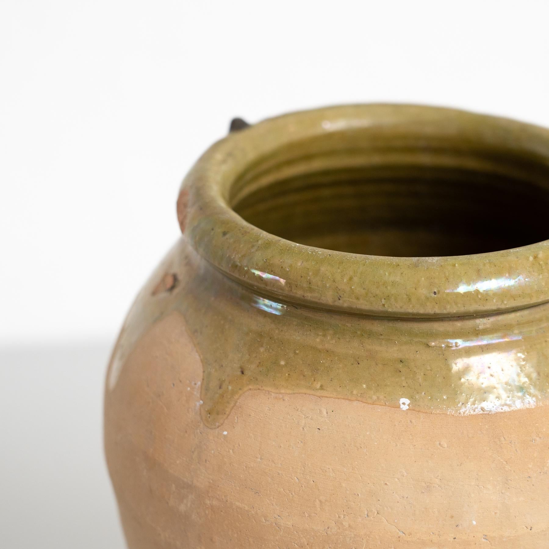 Rustikale spanische Keramikvase, um 1960 (Mitte des 20. Jahrhunderts) im Angebot