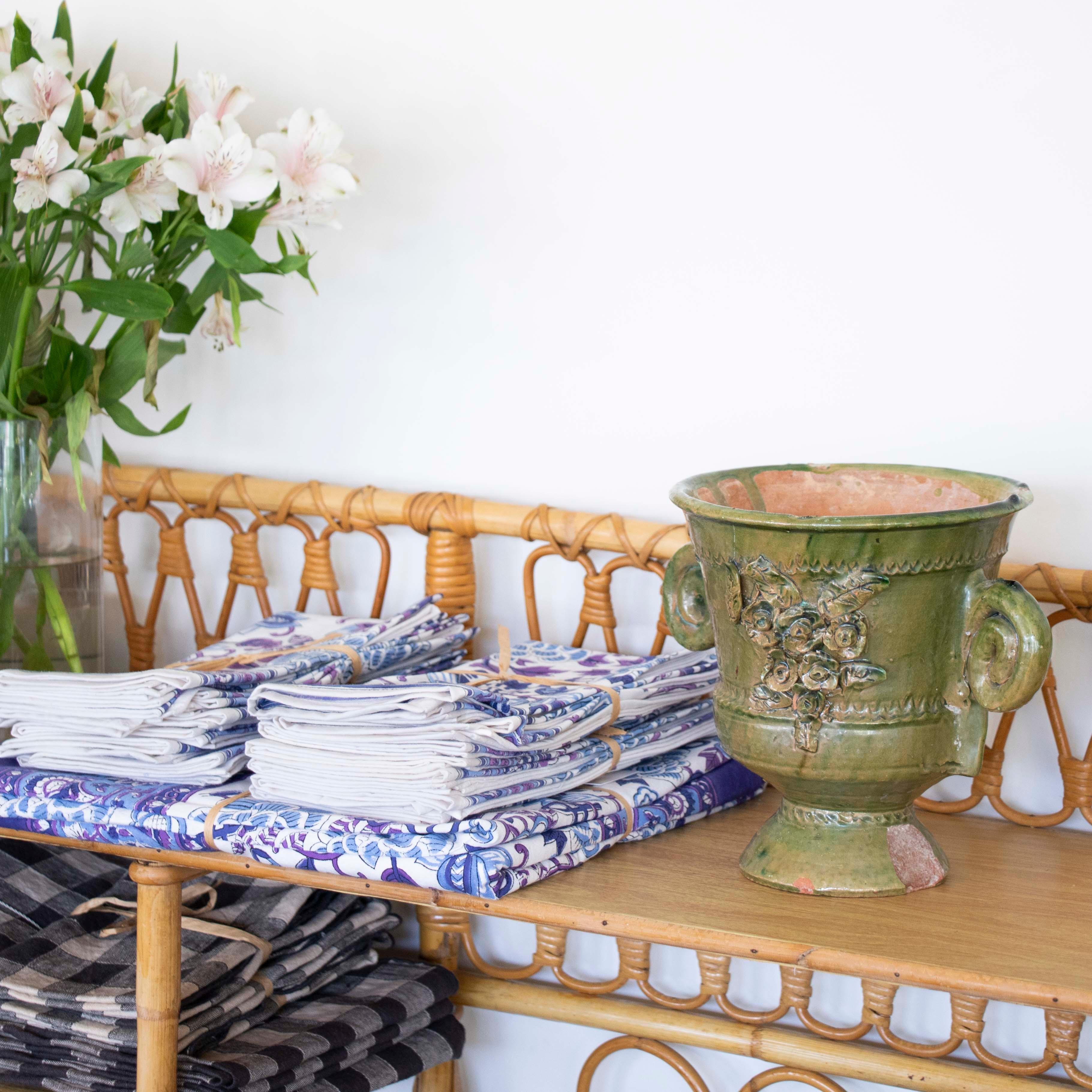 Traditional Spanish Green Ceramic Pot 7