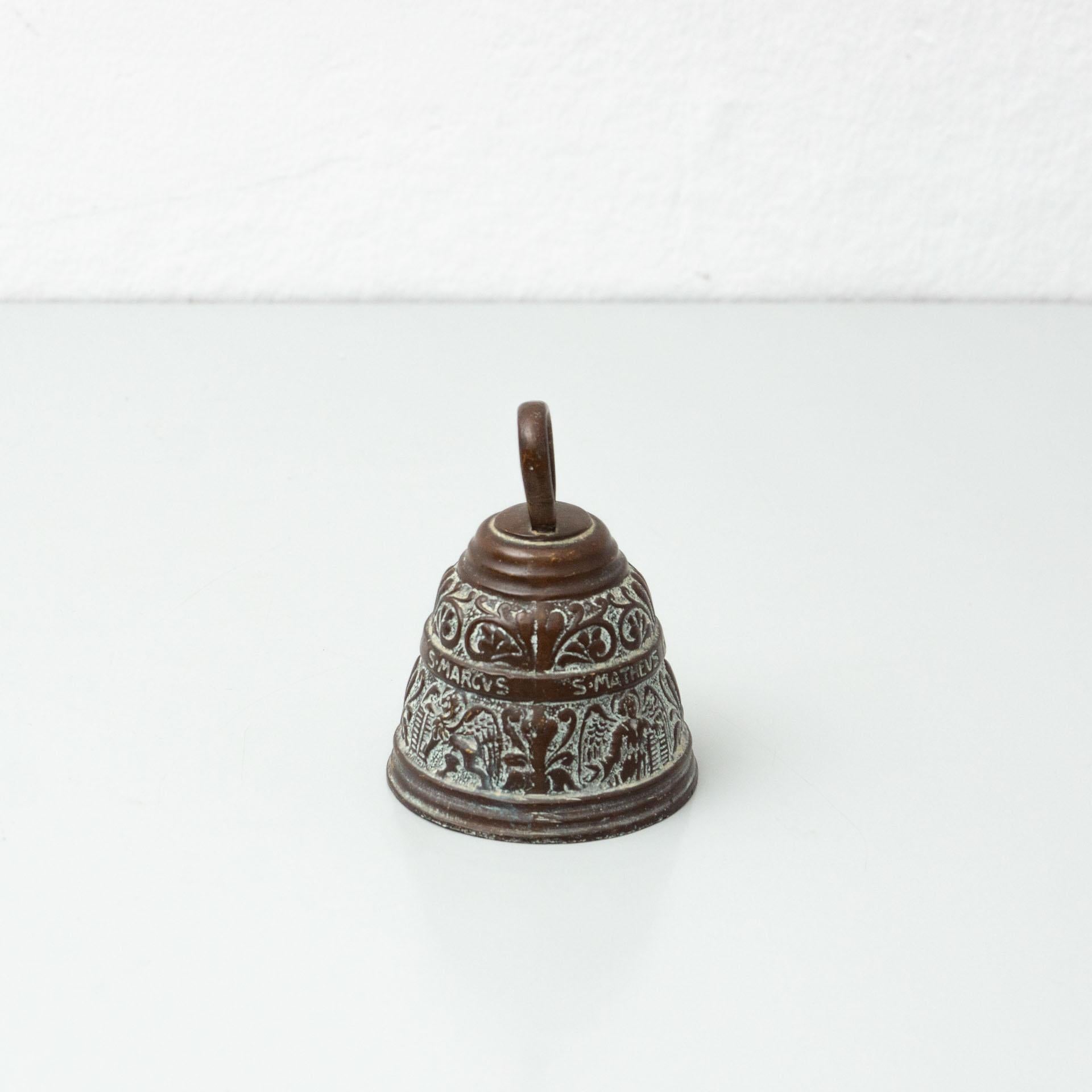 Mid-Century Modern Traditional Spanish Rustic Bronze Bell, circa 1880