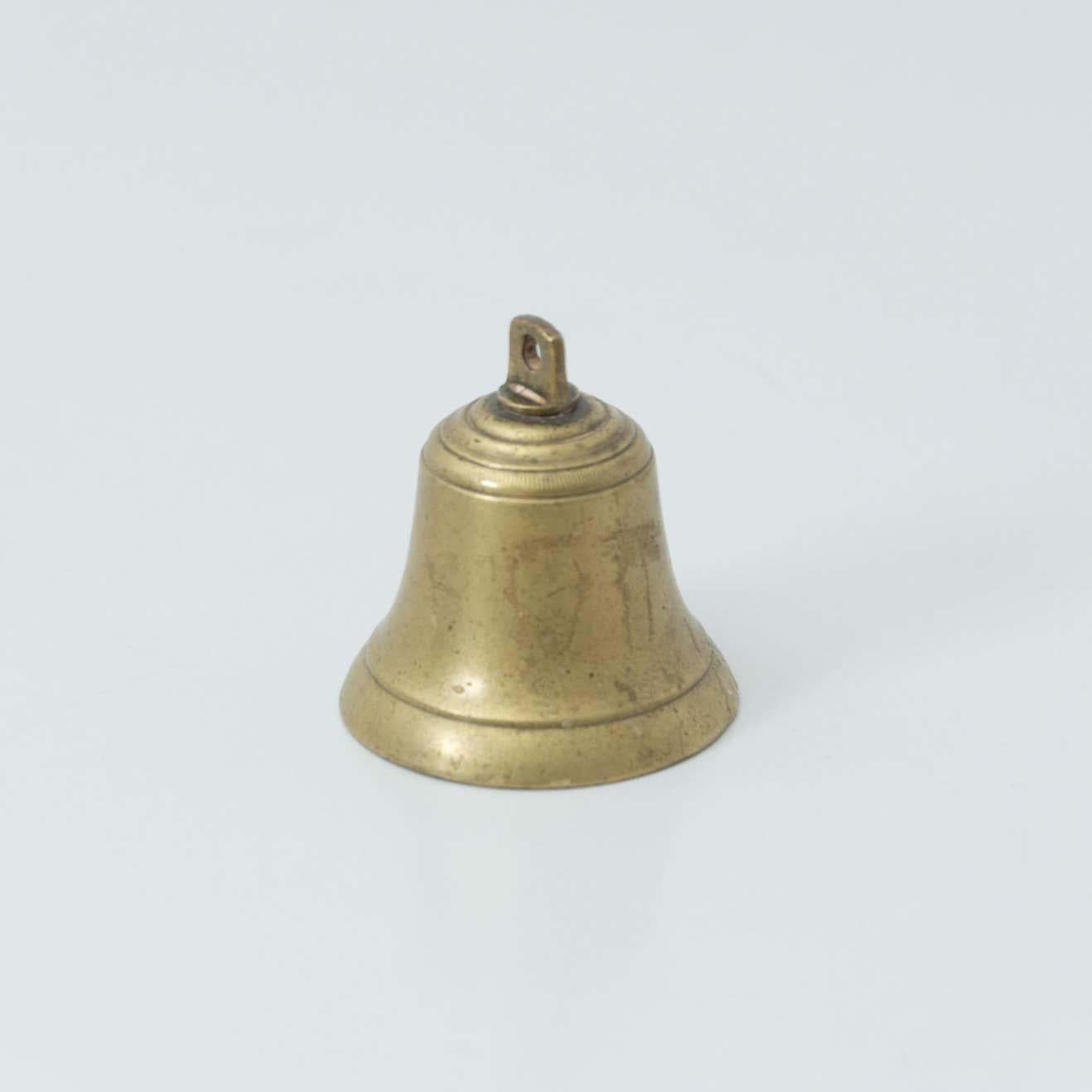 Mid-Century Modern Traditional Spanish Rustic Bronze Bell, circa 1880