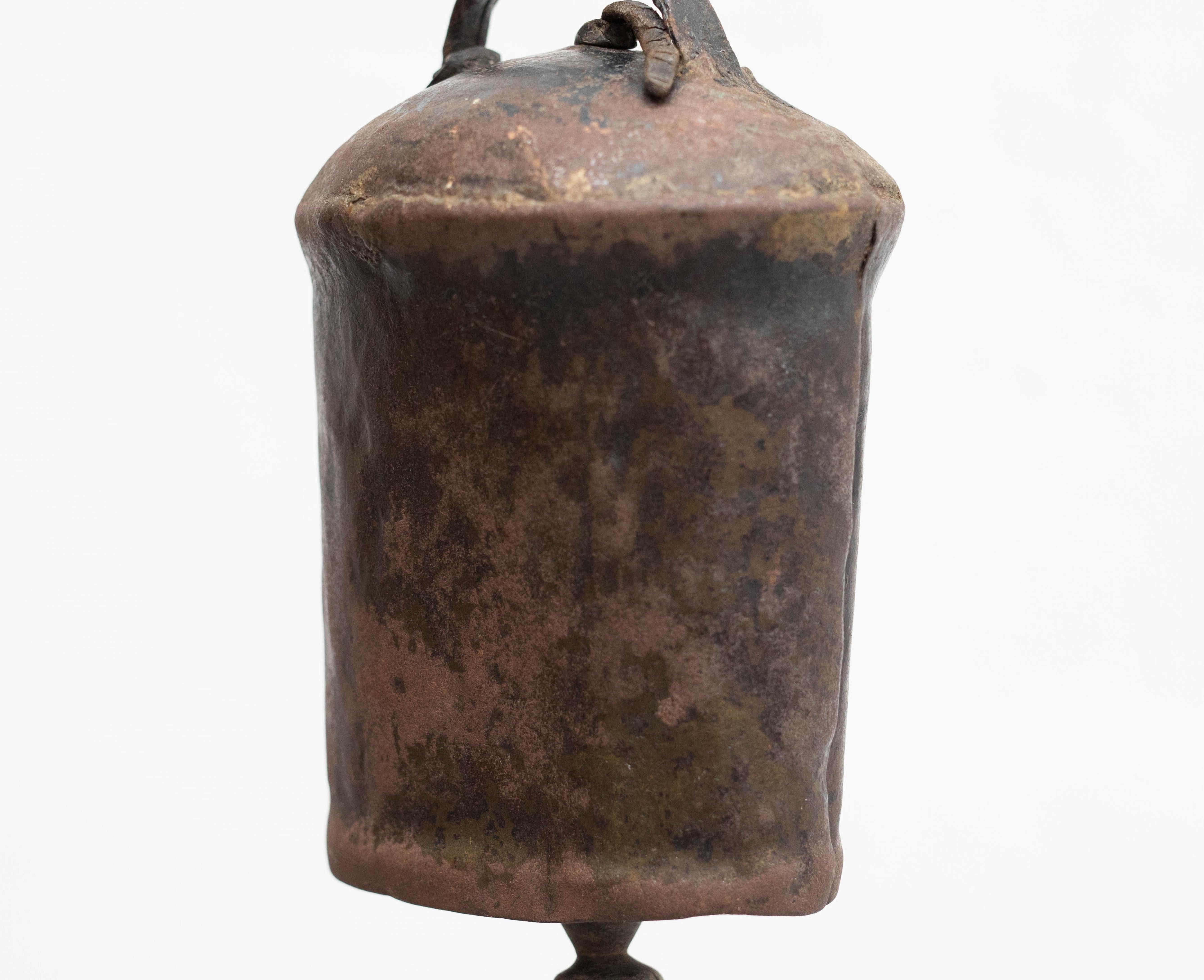 Traditional Spanish Rustic Bronze Cow Bell, circa 1940  6