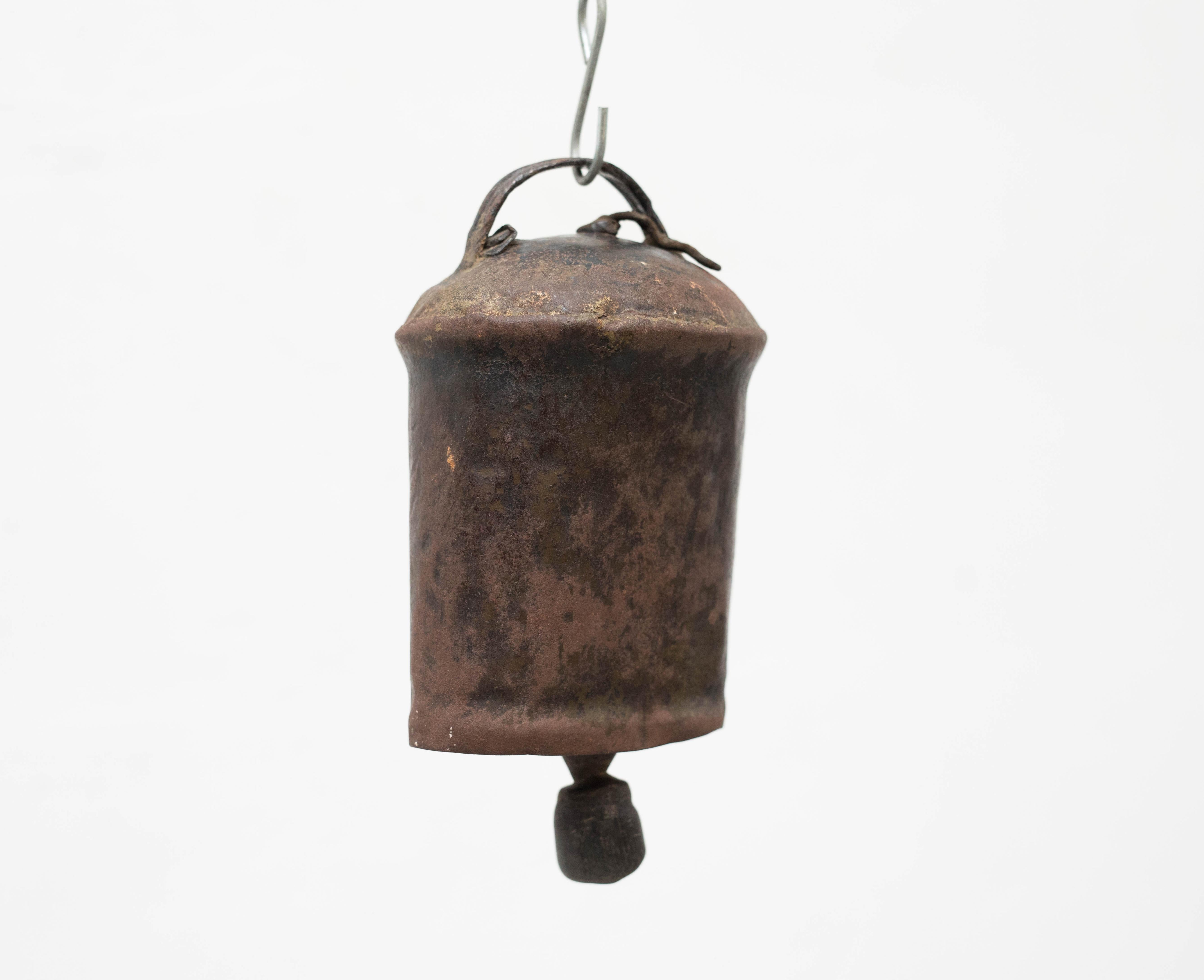 Traditional Spanish Rustic Bronze Cow Bell, circa 1940  7