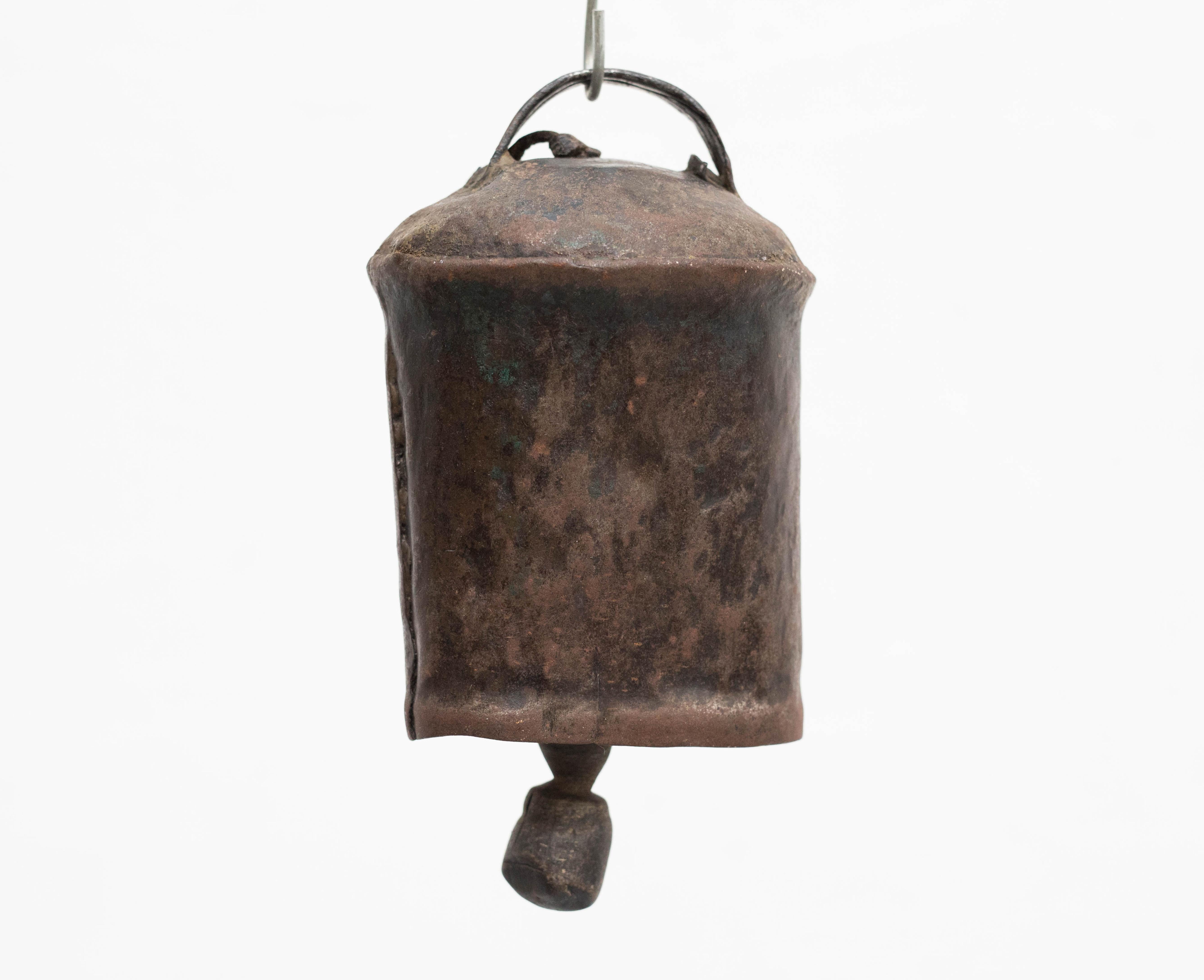 Mid-20th Century Traditional Spanish Rustic Bronze Cow Bell, circa 1940 