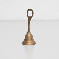 Traditional Spanish Rustic Bronze Hand Bell Bottle Opener, circa 1950