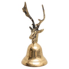 Traditional Spanish Rustic Bronze Hand Bell, circa 1970