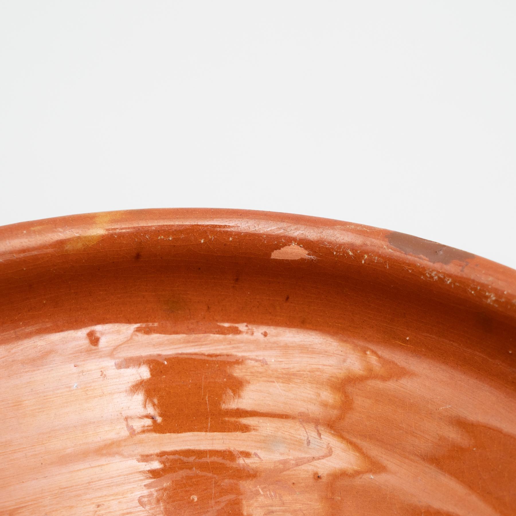 Traditional Spanish Rustic Ceramic Plate, circa 1940 5