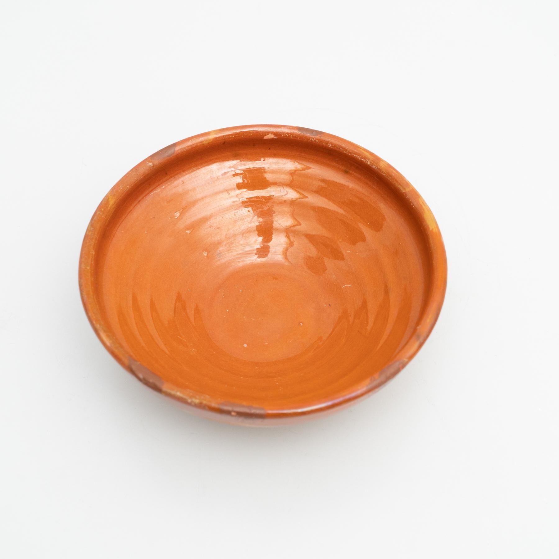 Traditional Spanish Rustic Ceramic Plate, circa 1940 6