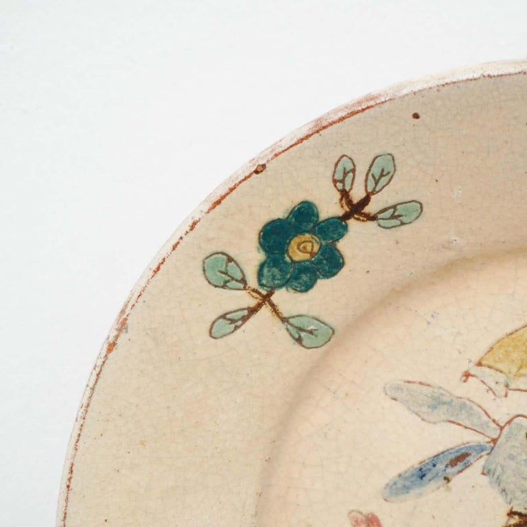 Vintage Handpainted Ceramic Plate Spain