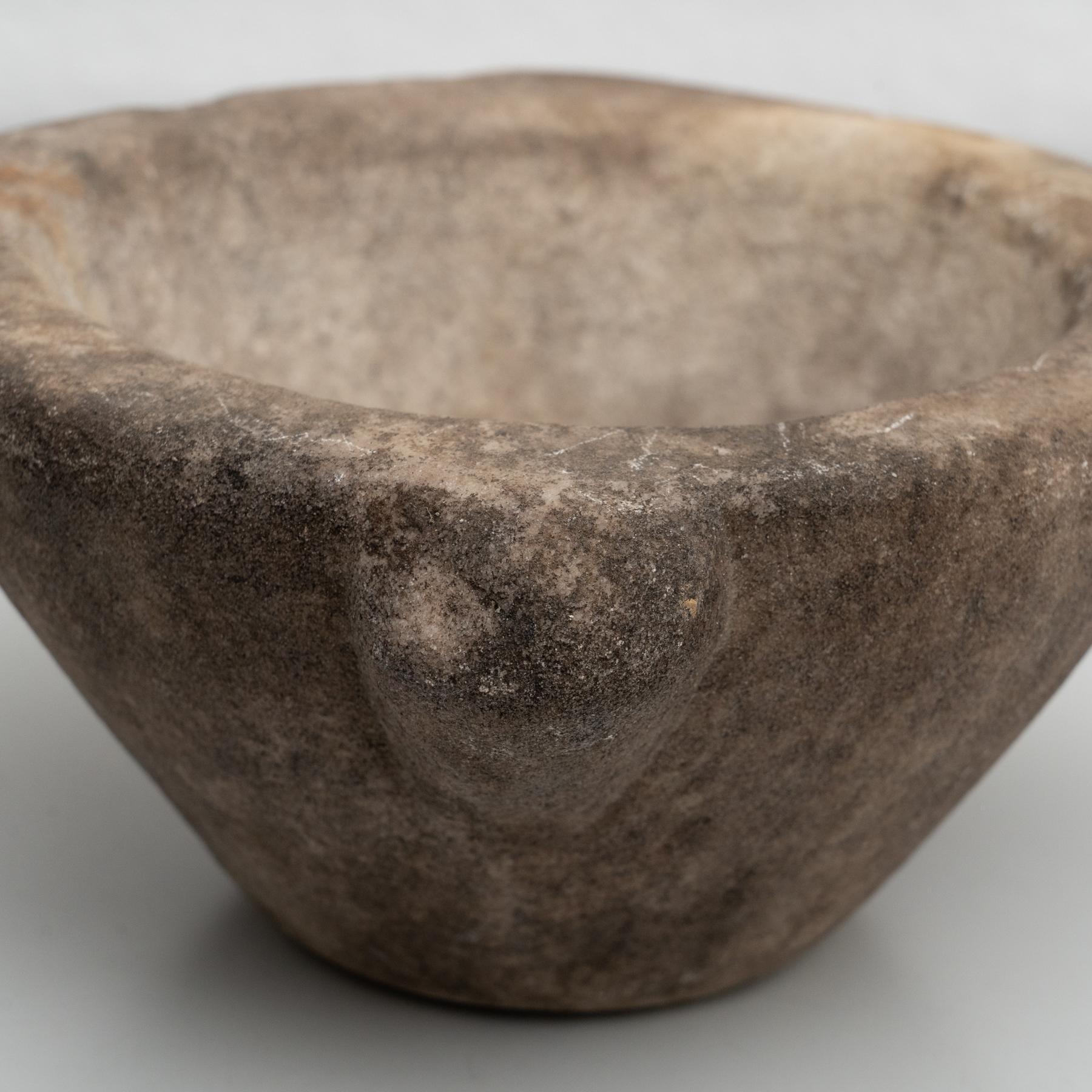 Mortier de pierre espagnol traditionnel, vers 1930 en vente 7