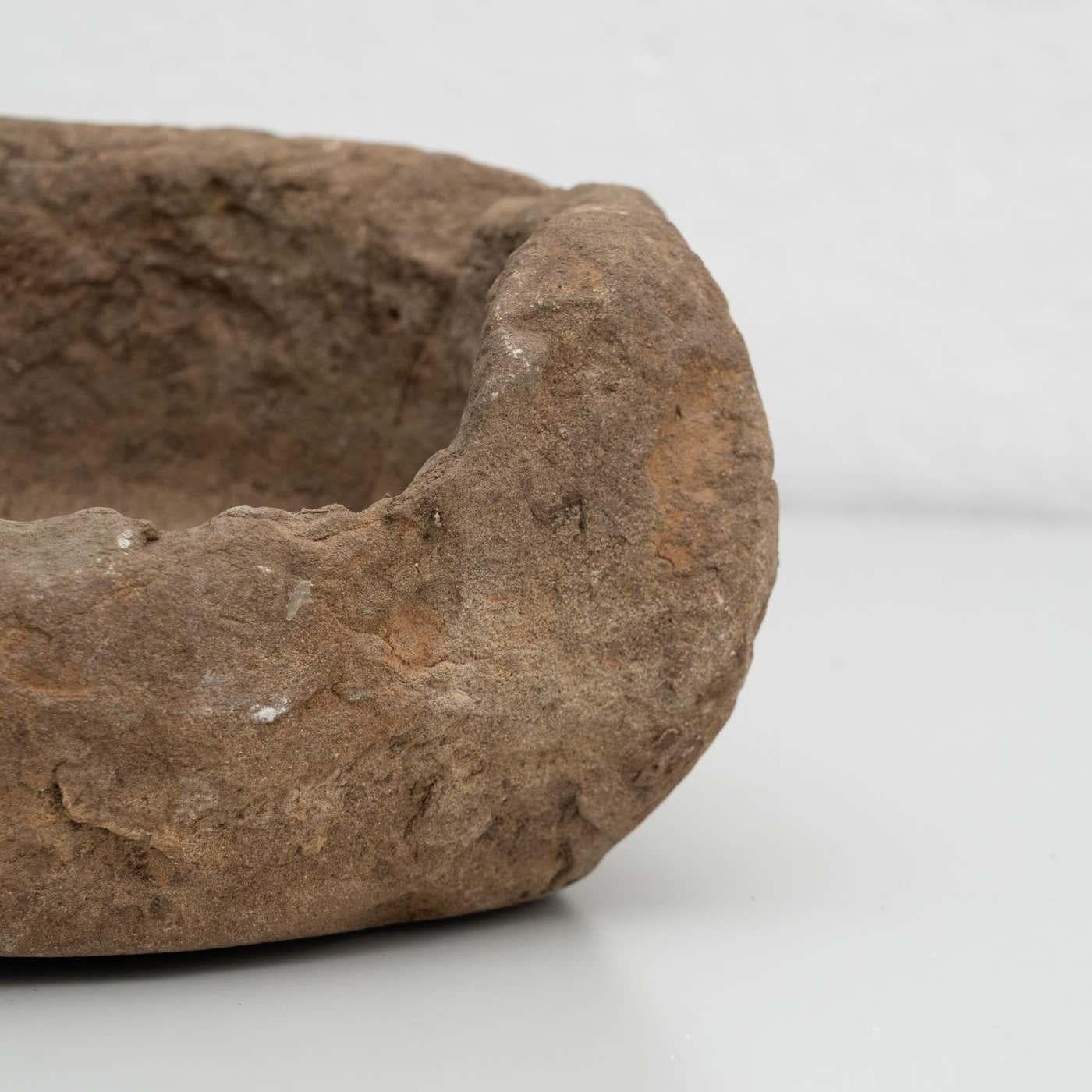 Traditional Spanish Stone Mortar, circa 1930 For Sale 10