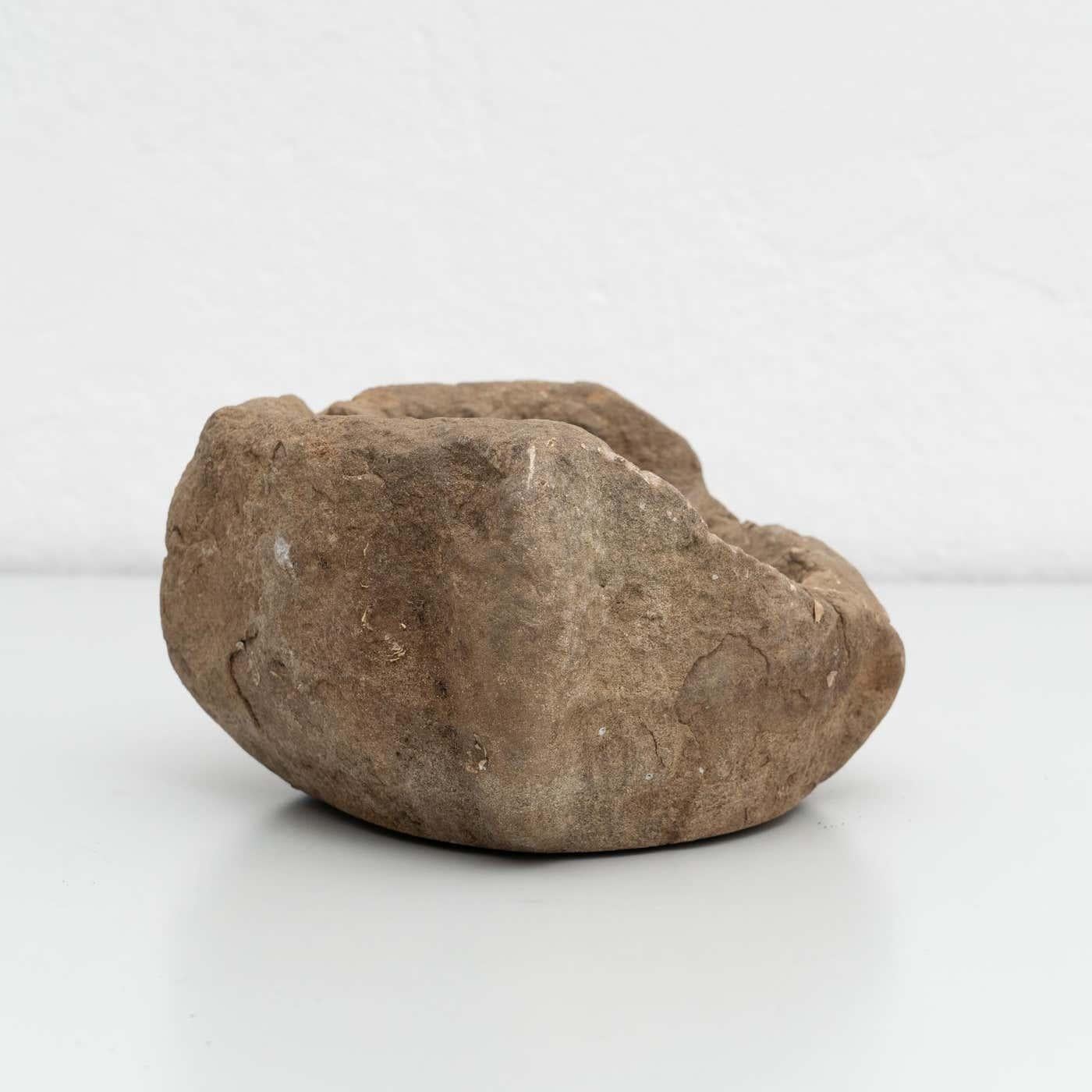 Mid-20th Century Traditional Spanish Stone Mortar, circa 1930 For Sale