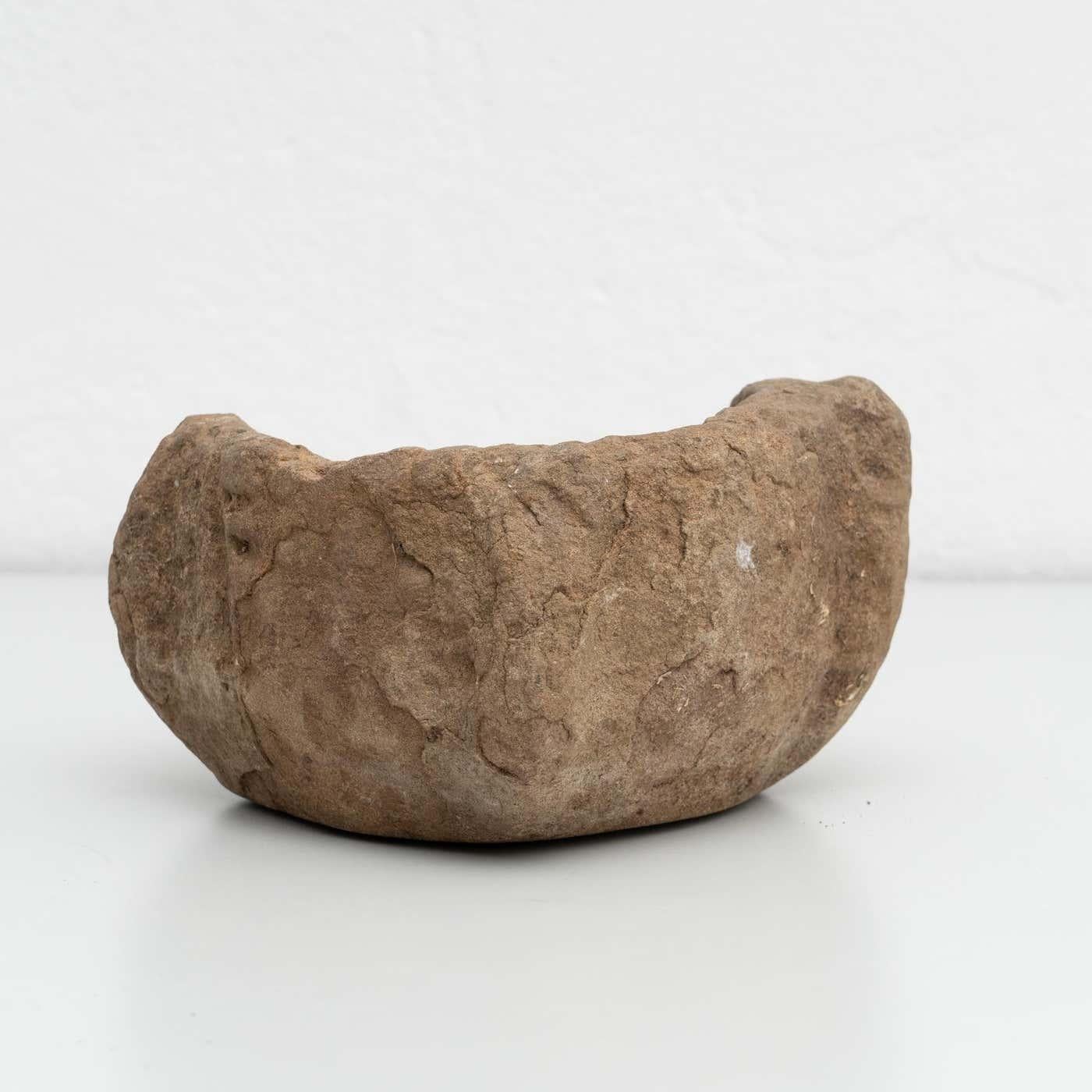 Traditional Spanish Stone Mortar, circa 1930 For Sale 2