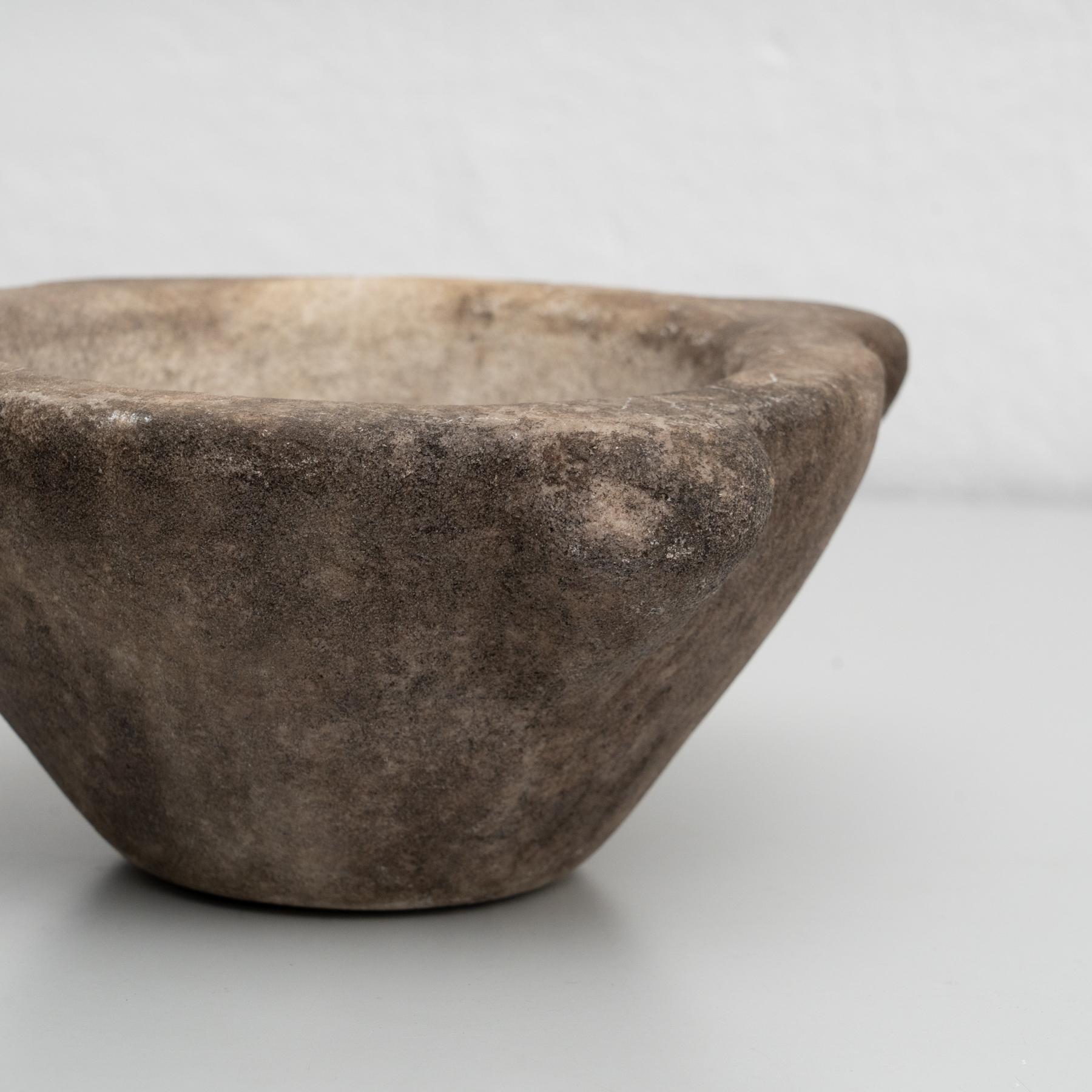 Mortier de pierre espagnol traditionnel, vers 1930 en vente 1