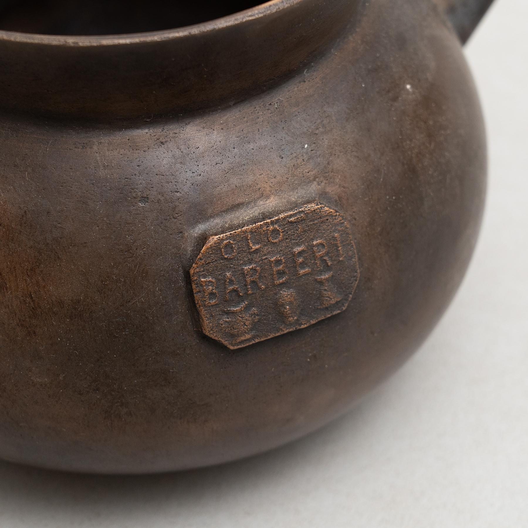 Traditional Spanish Vintage Bronze Pot, circa 1950 7