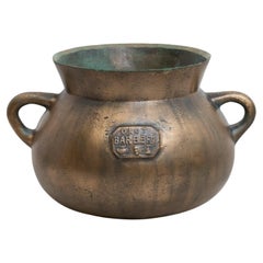 Traditional Spanish Vintage Bronze Pot, circa 1950