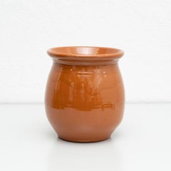 Traditionelle spanische Vintage-Keramikvase, um 1950