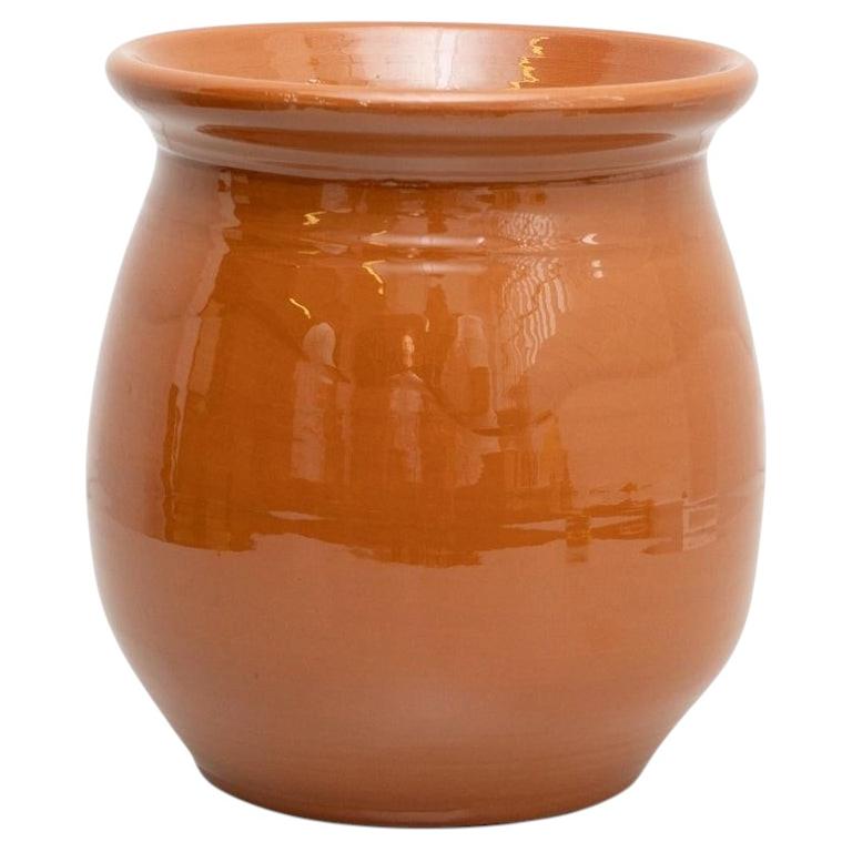 Traditional Spanish Vintage Ceramic Vase, circa 1950 For Sale