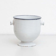 Traditional Spanish Vintage Metal Vase, circa 1930