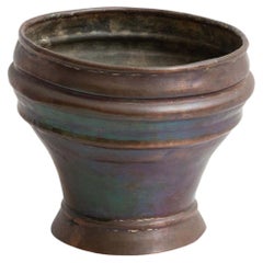 Traditional Spanish Retro Metal Vase, circa 1950