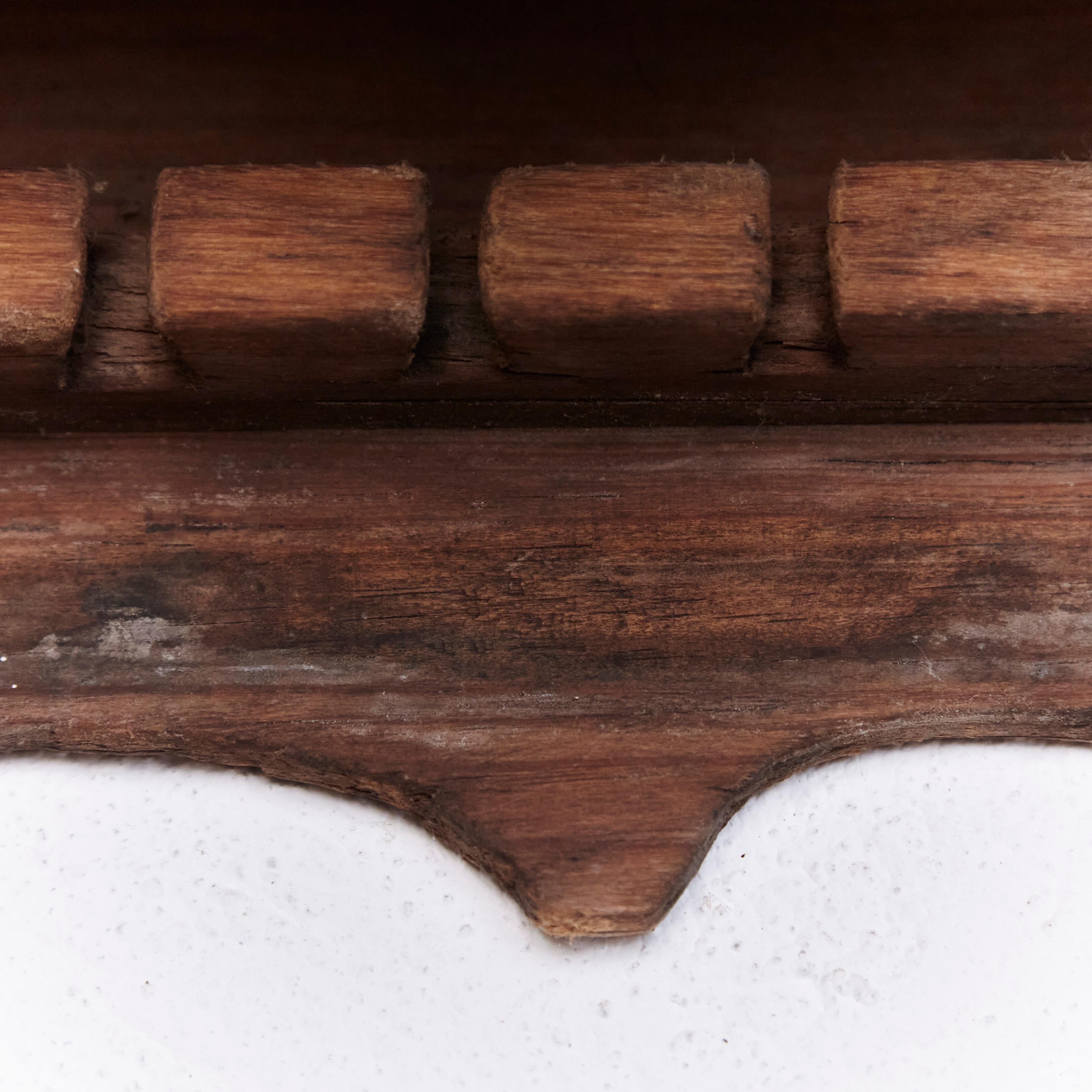 Traditional Spanish Wood Cutlery Holder, circa 1930 For Sale 1