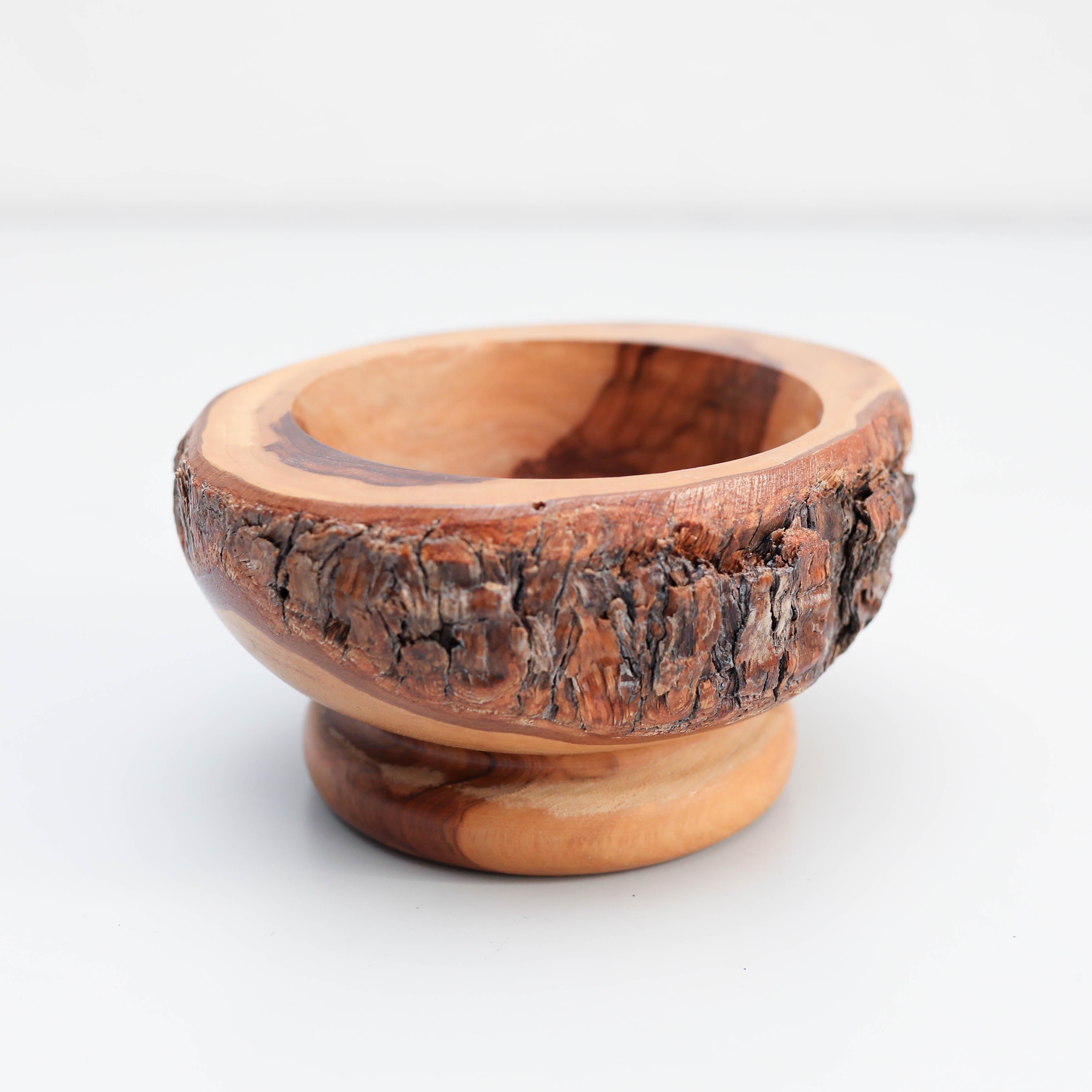 Mortaio tradizionale spagnolo in Wood, circa 1970 in vendita 1