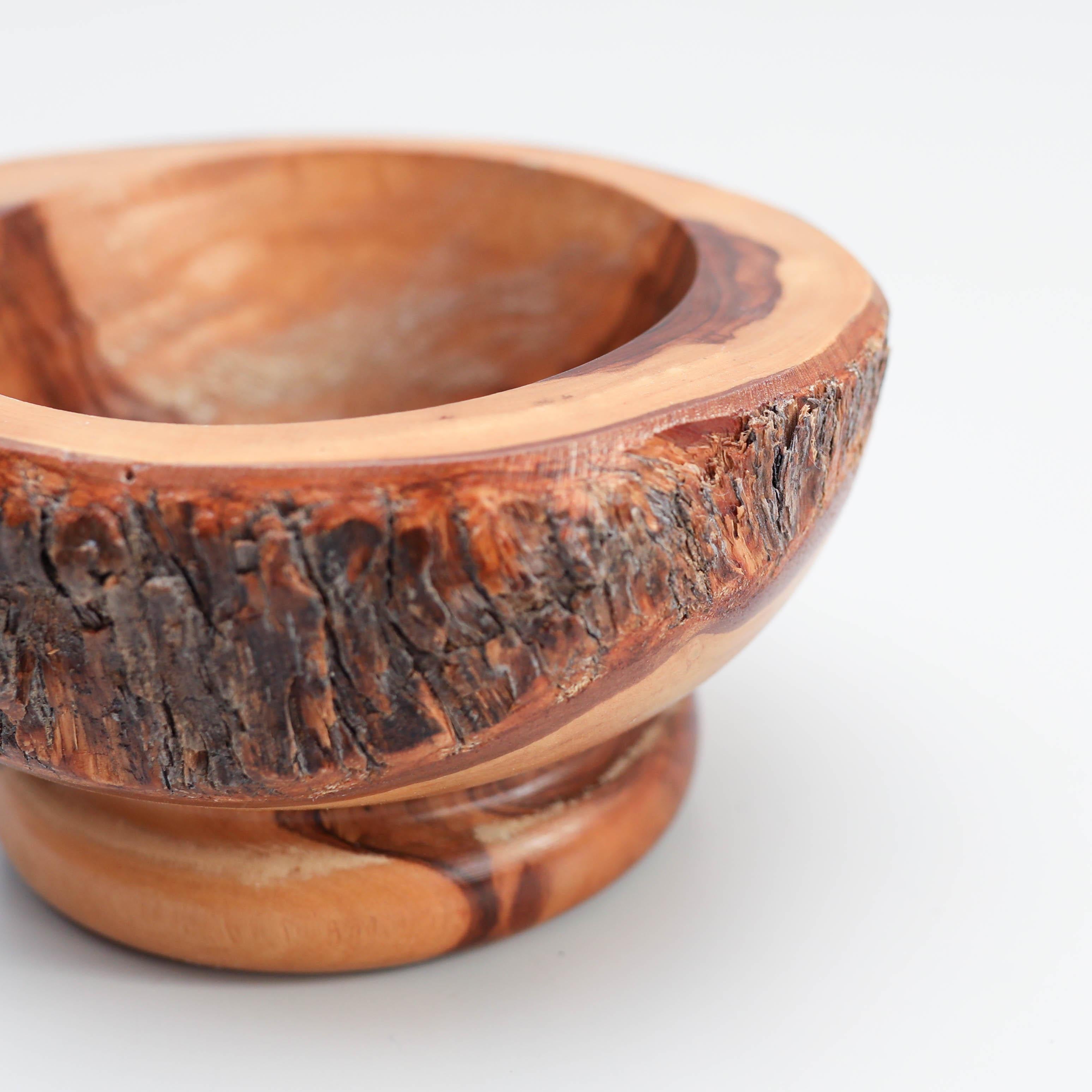 Mortaio tradizionale spagnolo in Wood, circa 1970 in vendita 2