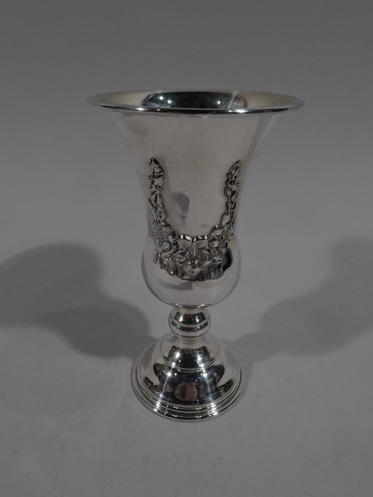 Traditional Sterling Silver Kiddush Cup at 1stDibs