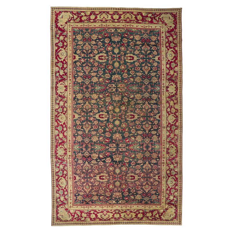 Vintage India Agra Rug with Modern Traditional Style For Sale at 1stDibs