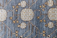 Traditional-Style Samarkand Floral Ivory Carpet "Oriflora" by Doris Leslie Blau