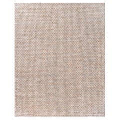 Seidenteppich „Petaline“ im traditionellen Tabriz-Stil in Beige von Doris Leslie Blau