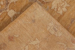 Traditional-Style Tabriz Floral Warm Tan Carpet "Medoro" by Doris Leslie Blau