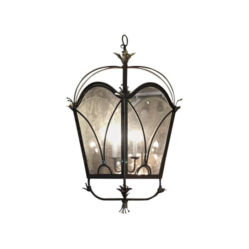 Traditional Style Very Large Four-Light Lantern, Late 20th Century For Sale