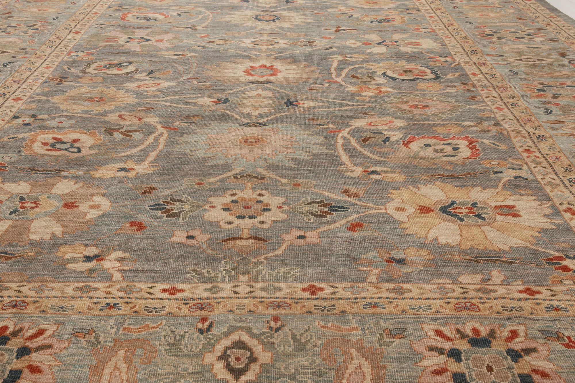 Contemporary Traditional Sultanabad Design Handmade Wool Rug by Doris Leslie Blau For Sale