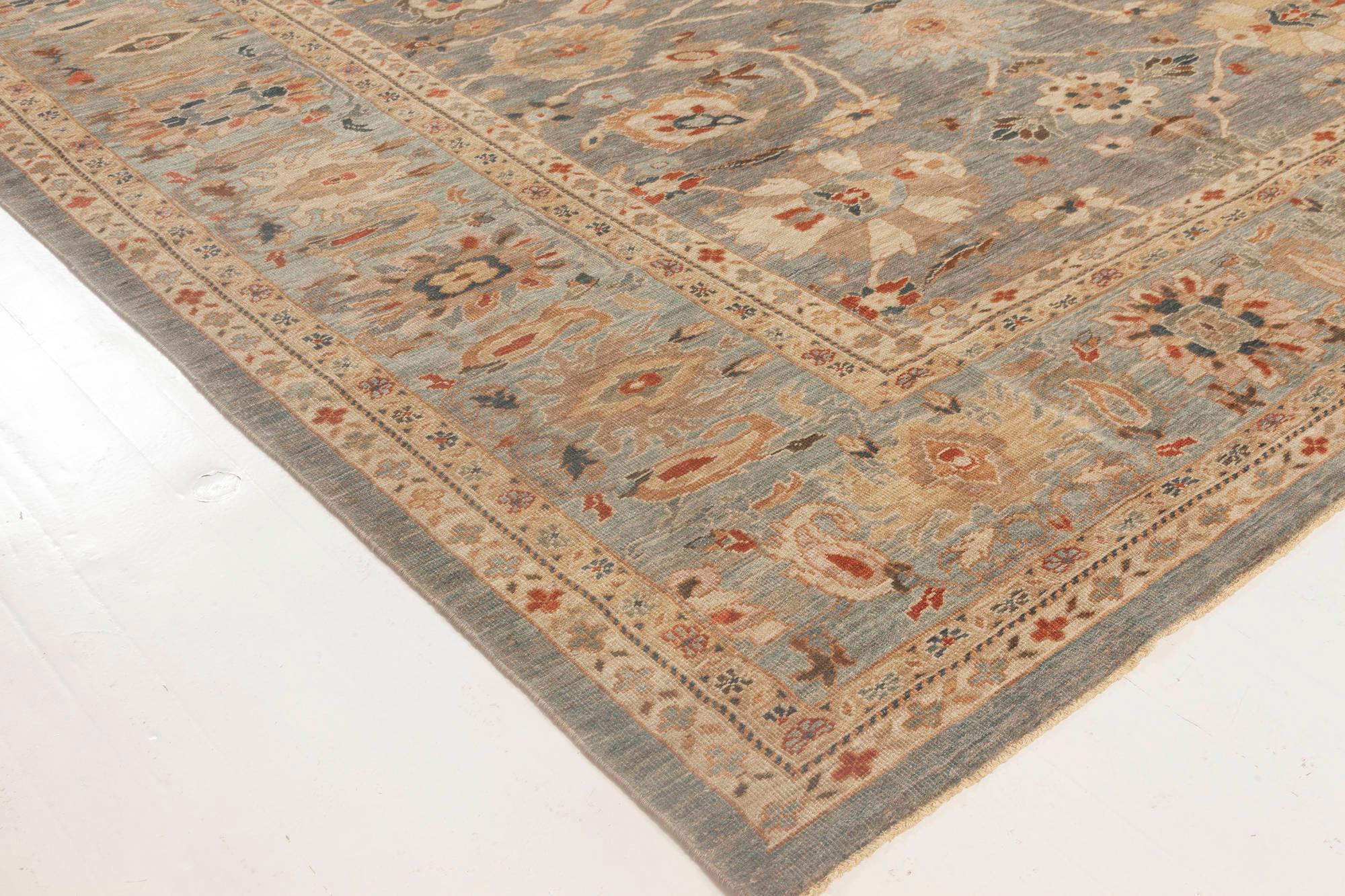Traditioneller handgefertigter Wollteppich im Sultanabad-Design von Doris Leslie Blau im Angebot 2
