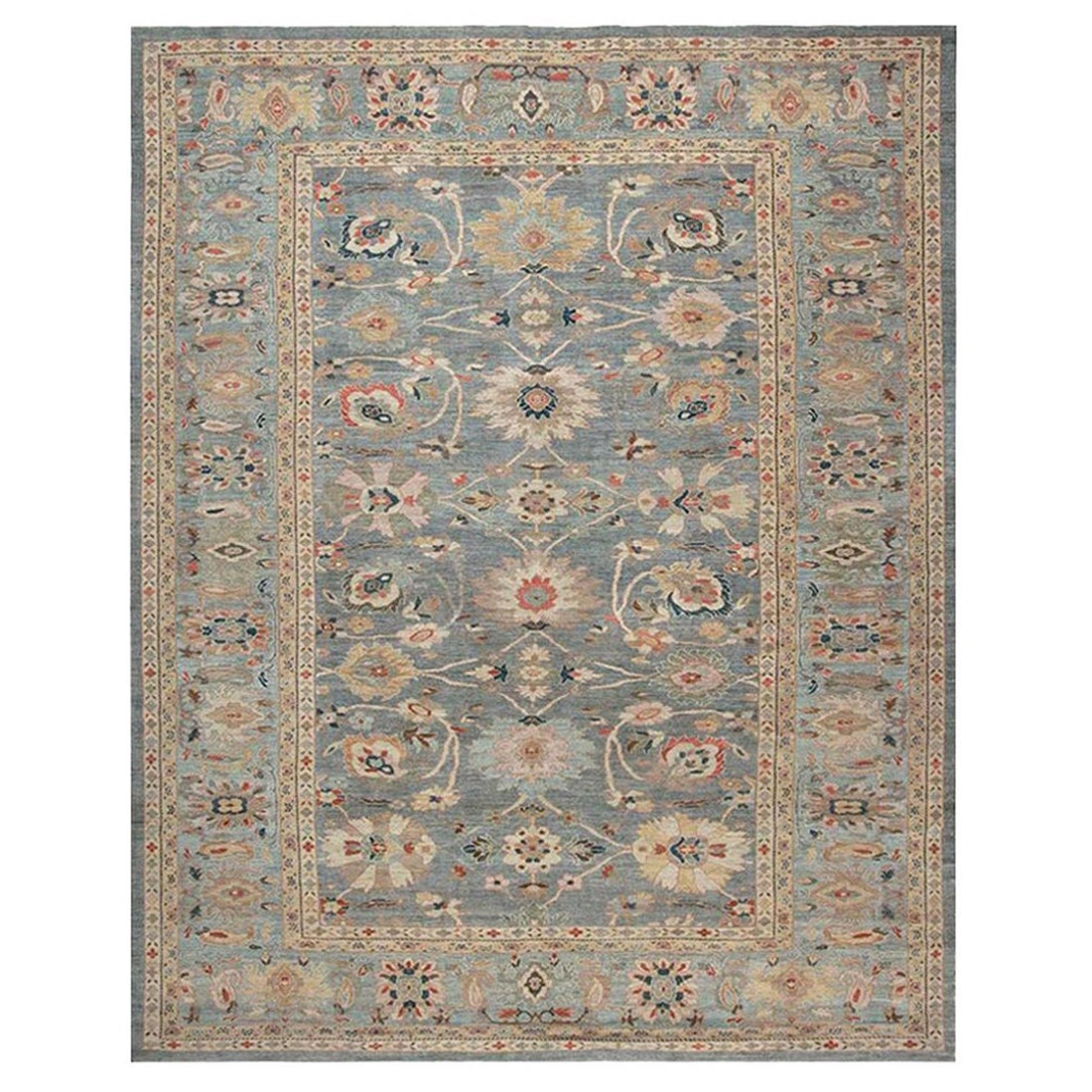 Traditional Sultanabad Design Handmade Wool Rug by Doris Leslie Blau For Sale