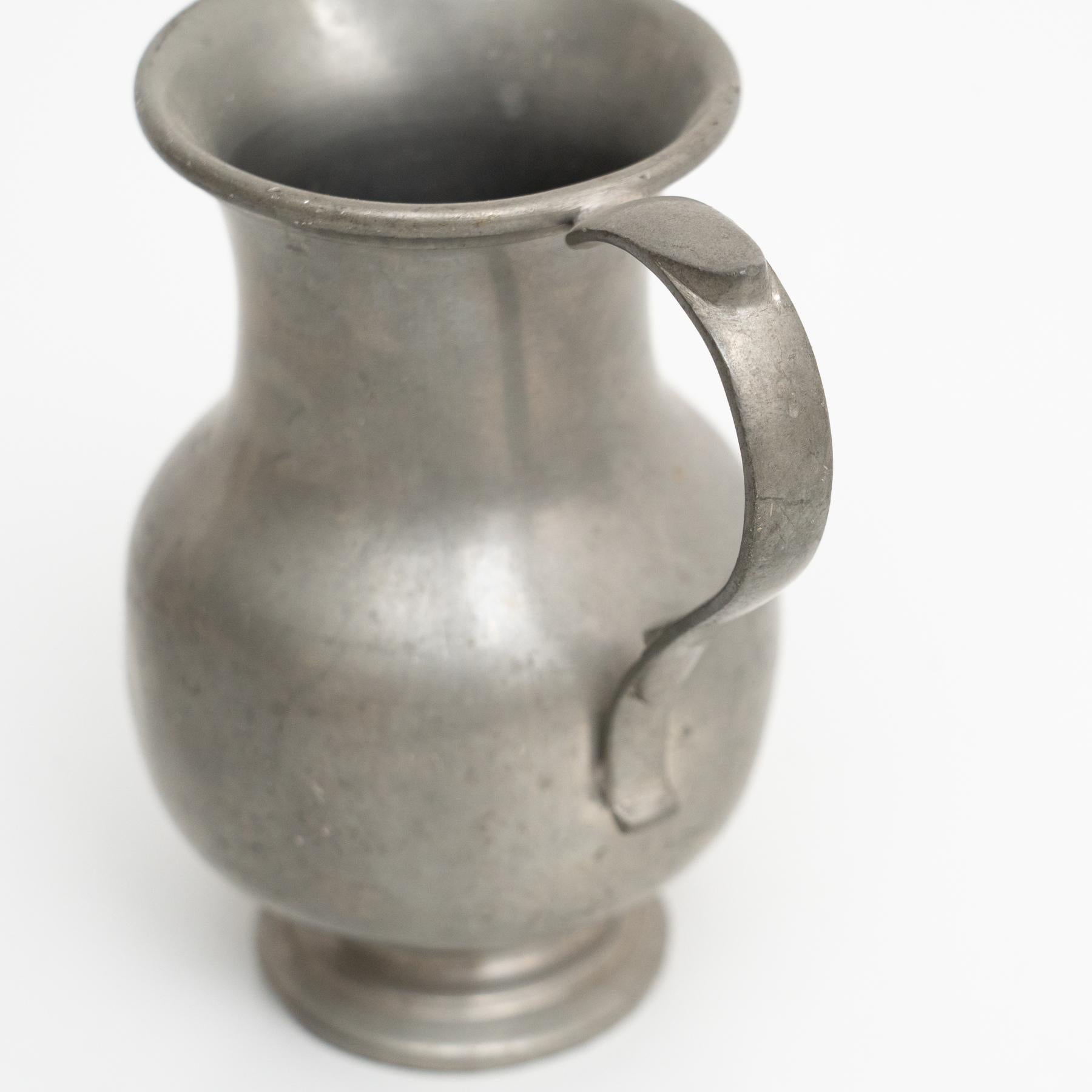 Traditional Swiss Vintage Metal Stamped Commemorative Jug, circa 1970 For Sale 6