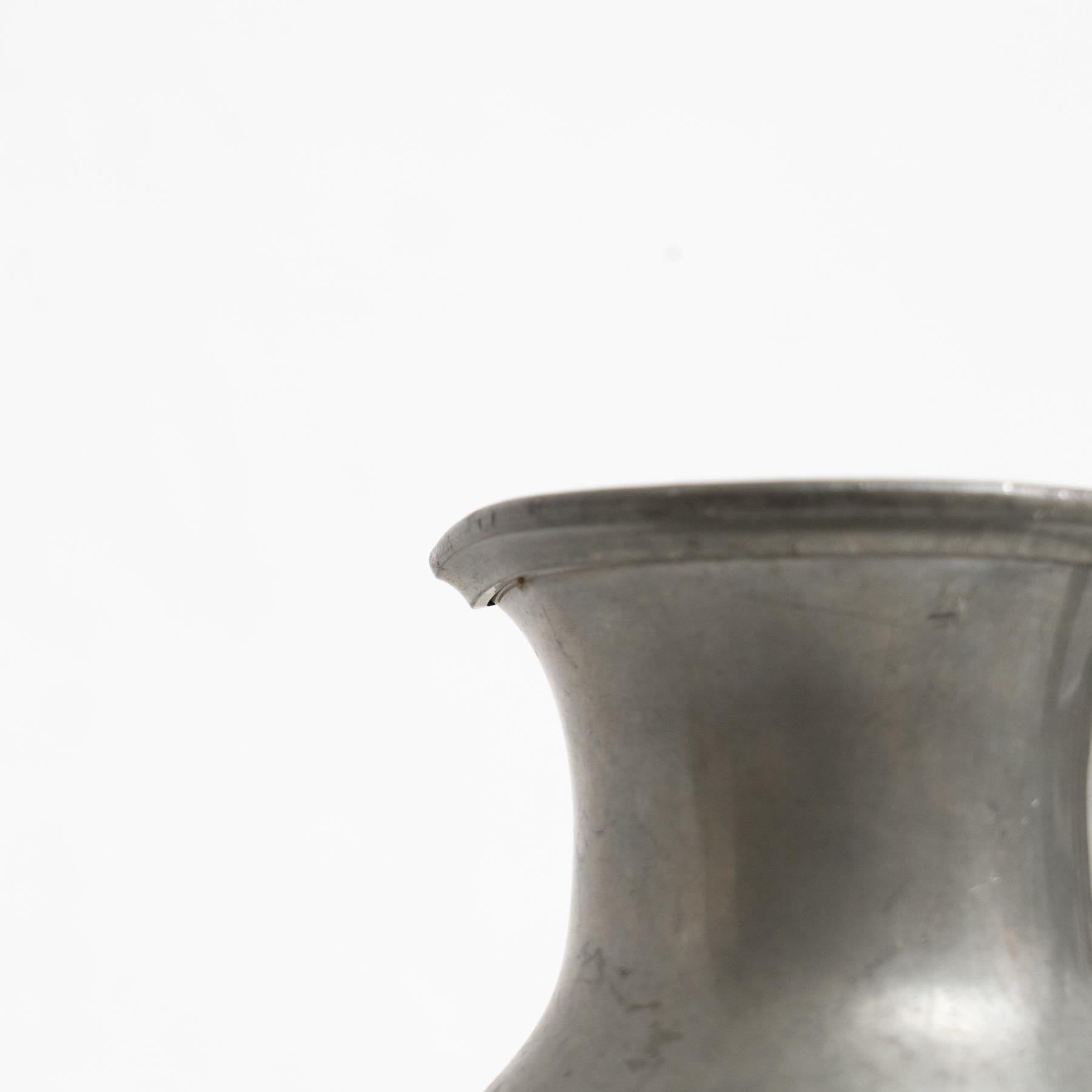 Traditional Swiss Vintage Metal Stamped Commemorative Jug, circa 1970 For Sale 7