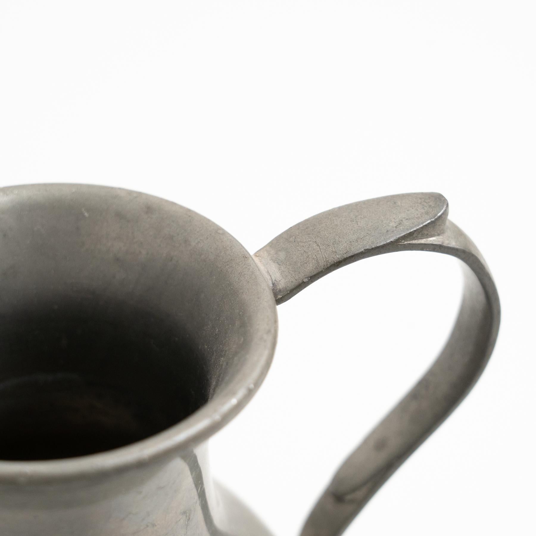 Traditional Swiss Vintage Metal Stamped Commemorative Jug, circa 1970 For Sale 10