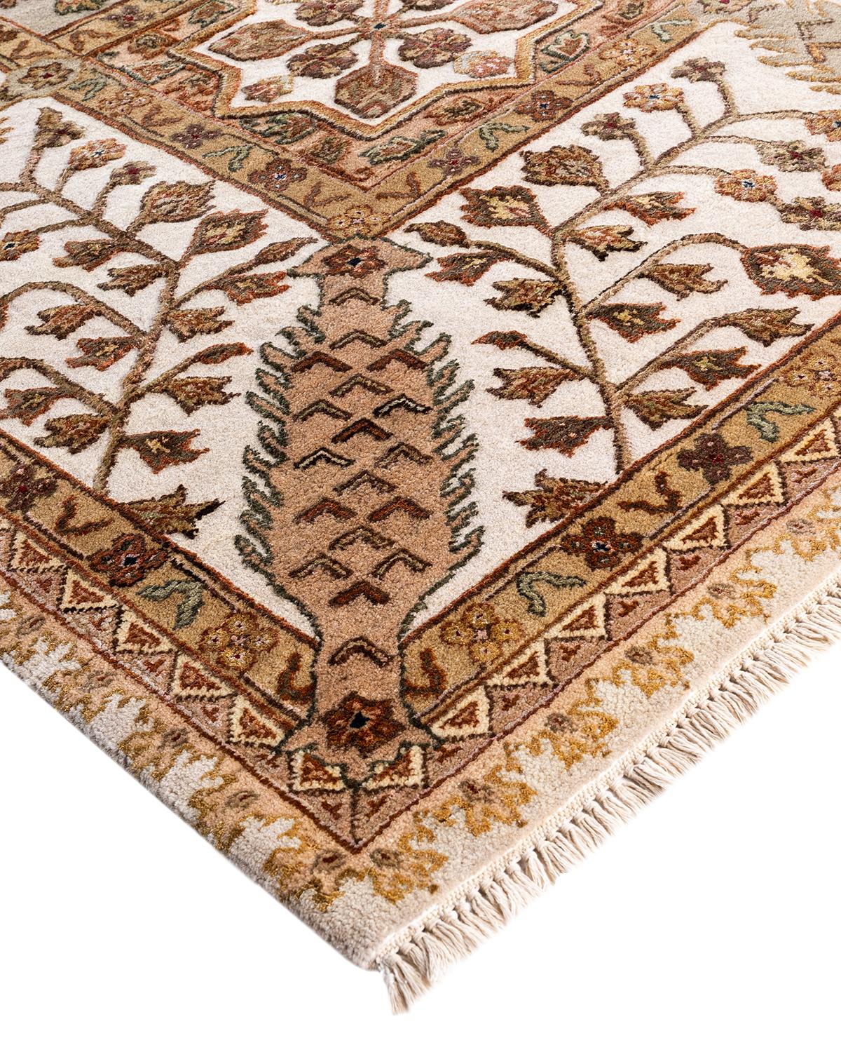 Kazak rugs have been sought after for generations, their unique design aesthetic a captivating combination of tribal history and geographic influence. Intricately hand-knotted from wool, the medallions, allover patterns, and central design reflect