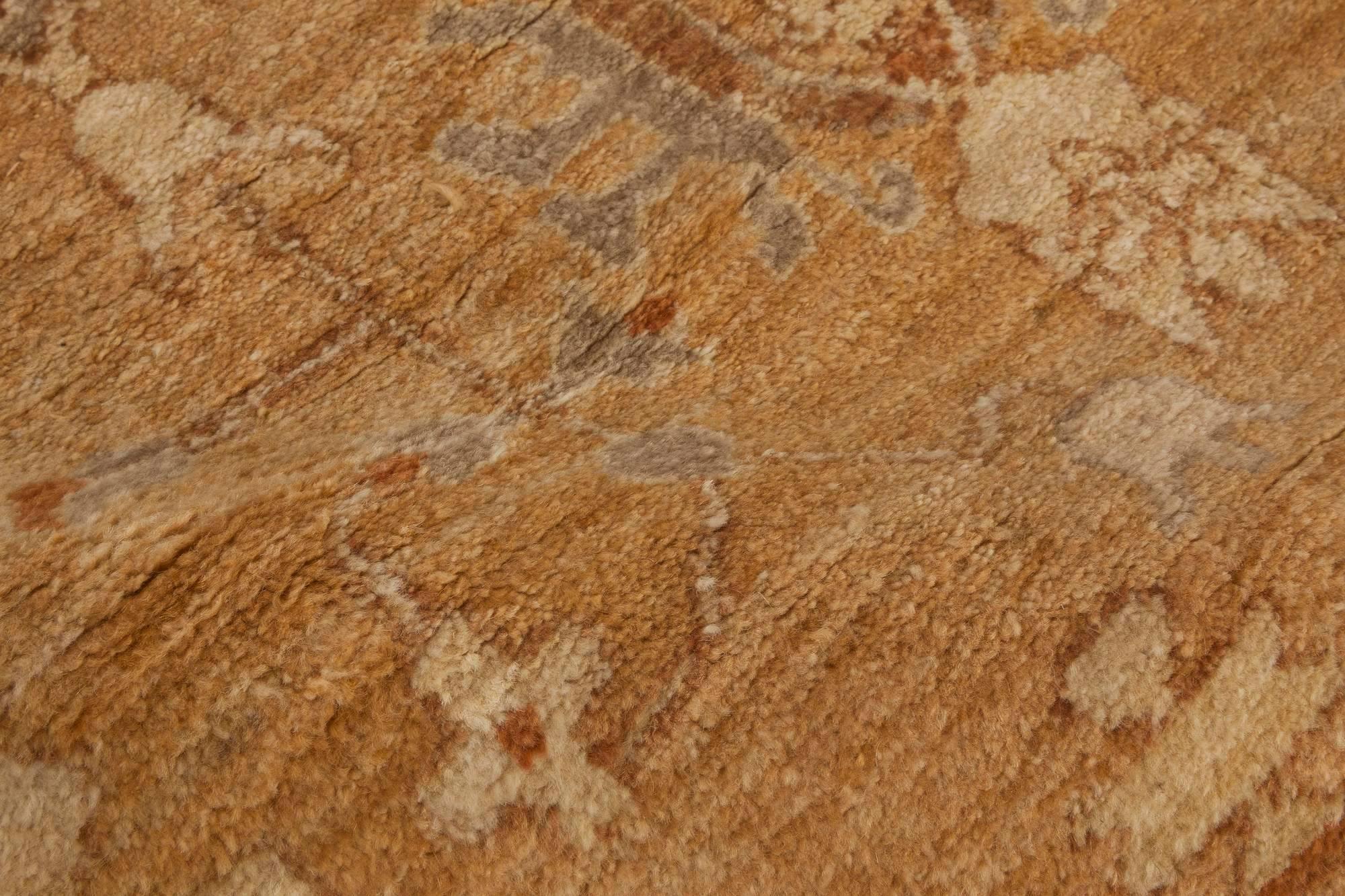 Traditional Tabriz inspired beige 'Fragment' rug by Doris Leslie Blau.
Size: 4'0