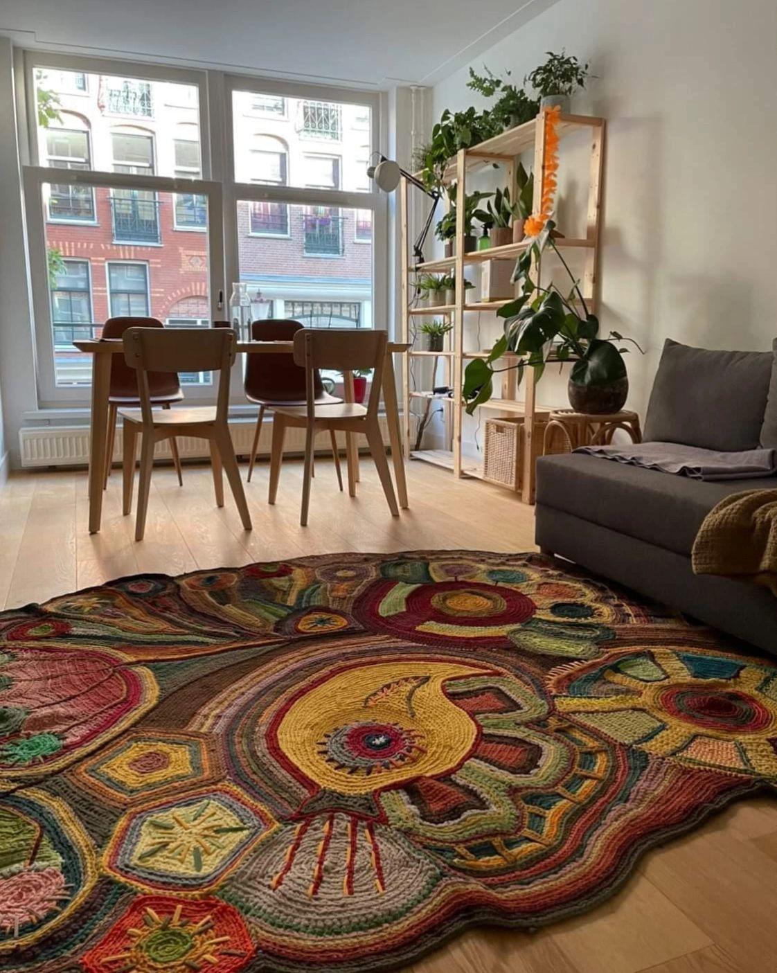 Traditional Tribal Hand Knotted Wool Brown Area Rug For Sale 4