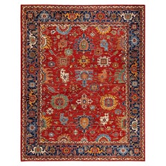 Traditional Tribal Hand Knotted Wool Red Area Rug