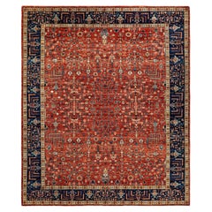 Traditional Tribal Hand Knotted Wool Red Area Rug