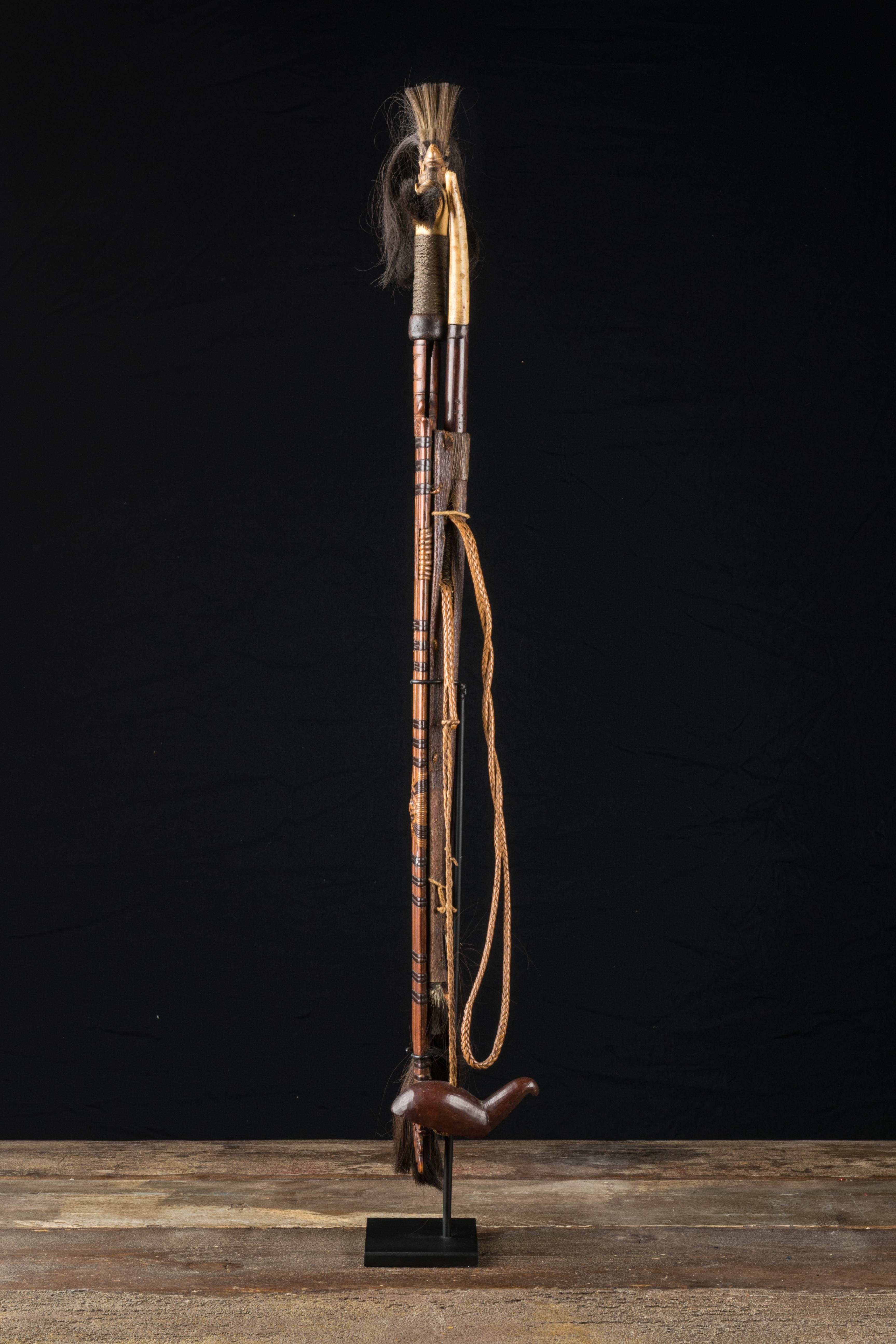Indonesian Traditional Tribal Mandau (Parang Ilang) Sword – Dayak People, Borneo For Sale