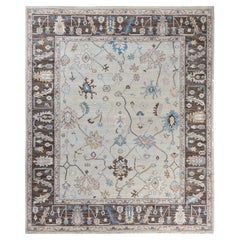 Traditional Tribal Oushak Wool Hand Knotted Beige Area Rug 8' 2" x 10' 0"