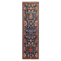 Traditional Tribal Serapi Wool Hand Knotted Blue Area Rug 2' 9" x 10' 2"