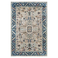 Traditional Tribal Serapi Wool Hand Knotted Gray Area Rug 6
 2" x 8
 9"